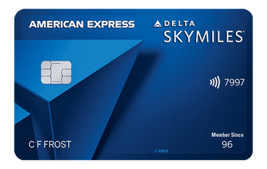 Delta SkyMiles Blue American Express card art