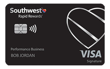 Southwest Rapid Rewards Performance Business card art